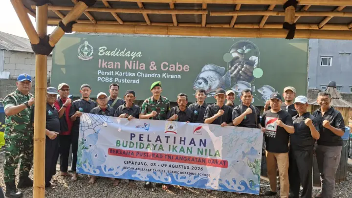 Pelatihan budidaya ikan nila untuk pesantren
