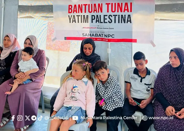 Bantuan tunai untuk anak yatim Palestina