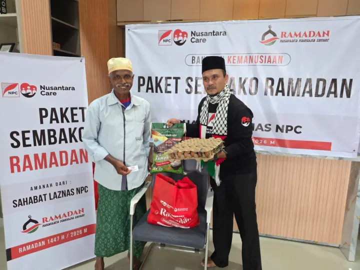 Penyaluran paket sembako Ramadan