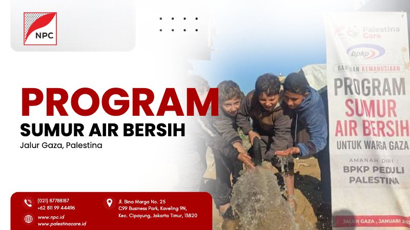 Sampul Program Sumur Air Palestina